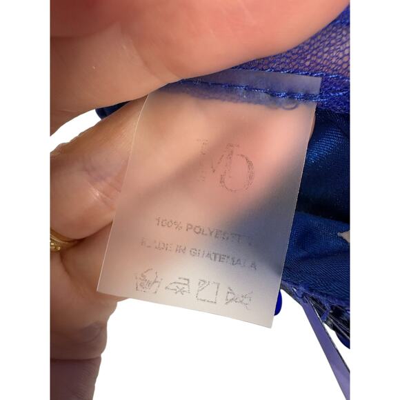 Mariandree Gaitan Grettel Skirt Sequin Embellished Evening Statement Blue Sz XS - Picture 9 of 9